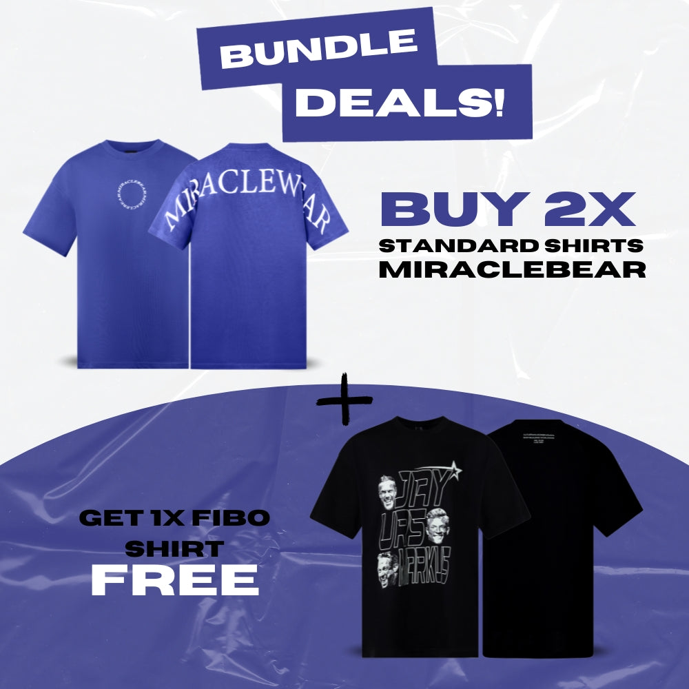 2x Standard Shirts Miraclebear + 1 Fibo Shirt gratis!