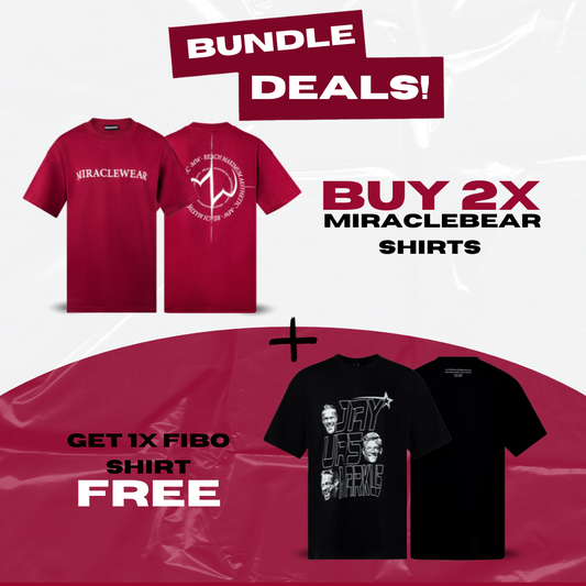 2x Standard Shirts Circle + 1 Fibo Shirt Gratis!